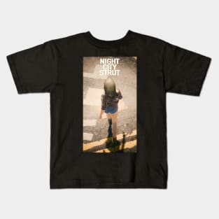 Cyberpunk 2077 Night City Strut Kids T-Shirt